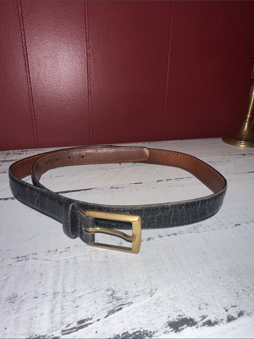 Vintage Trafalgar Okeechobee Leather Belt